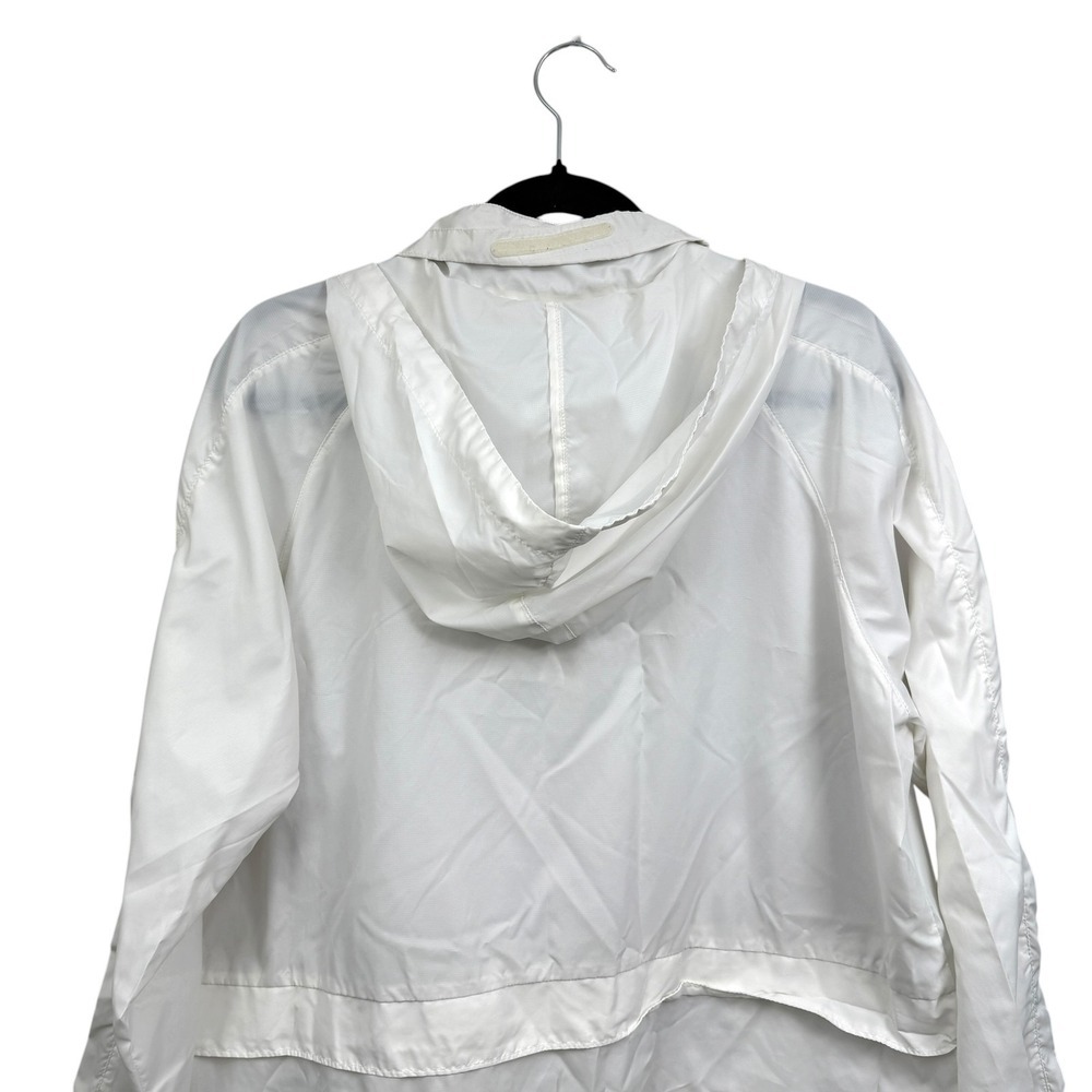 PUMA Womens White Lightweight Hooded Quarter Zip Anorak Windbreaker Jacket XL* - Picture 8 of 8